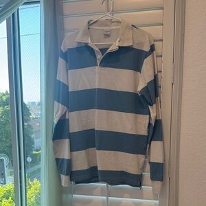 Striped Long Sleeve Rugby Shirt